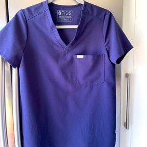 Wear figs S Catarina Navy Top